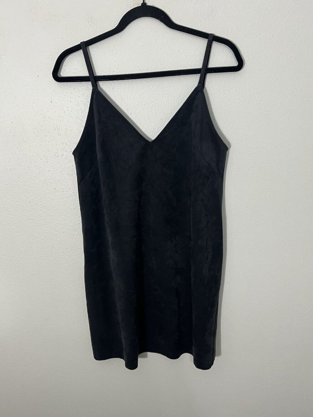 Wilfred Free Cami Slip Dress Vivienne Gray Mini Faux Suede Size Medium